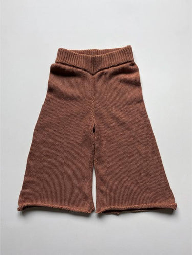 The Simple Folk Wide Leg Knit Trouser, Mocha